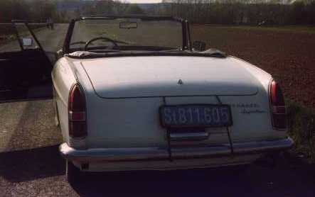laster 404 cabrio rear view